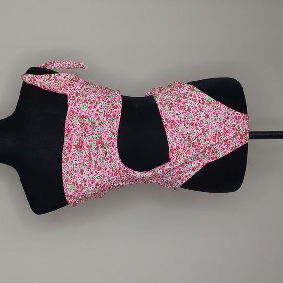 Oneone swimwear floral one piece cut out bathing suit size XL - Picture 3 of 9